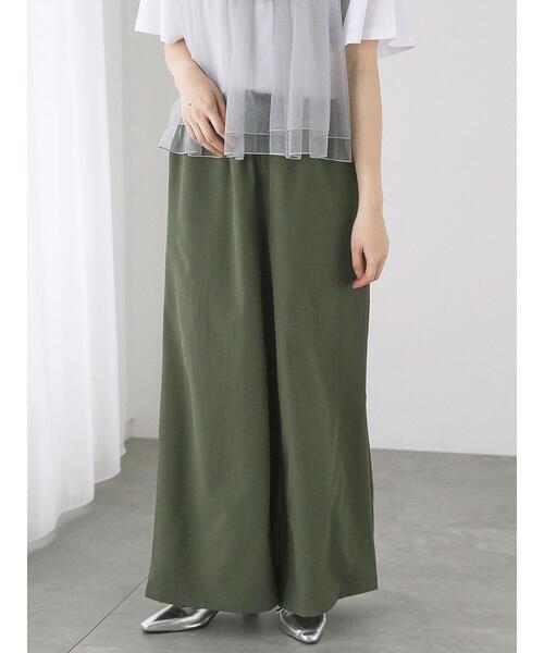 Te chichi TERRASSE(テチチテラス)の「【イージーケア】無地/ドットイージーパンツ(その他パンツ・レディース・カーキ/ブラック/ホワイト/ベージュ・F)」の4枚目の写真