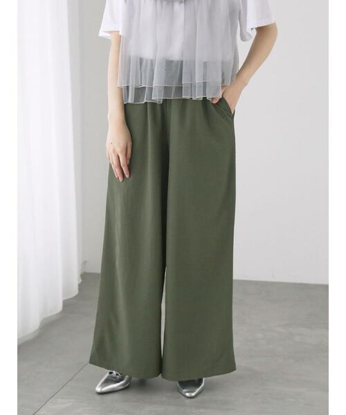 Te chichi TERRASSE(テチチテラス)の「【イージーケア】無地/ドットイージーパンツ(その他パンツ・レディース・カーキ/ブラック/ホワイト/ベージュ・F)」の16枚目の写真