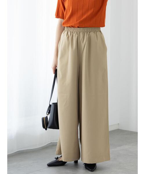 Te chichi TERRASSE(テチチテラス)の「【イージーケア】無地/ドットイージーパンツ(その他パンツ・レディース・カーキ/ブラック/ホワイト/ベージュ・F)」の11枚目の写真