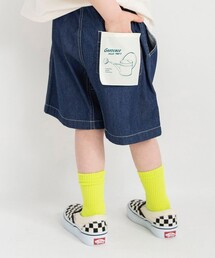 BRANSHES（ブランシェス）の「【WEB限定 / 綿100％】リラックスガーデナーデニムハーフパンツ（デニムパンツ・キッズ）」