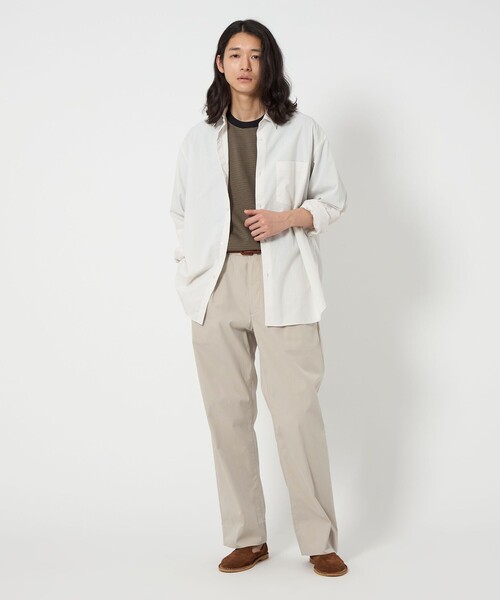 UNITED ARROWS(ユナイテッドアローズ)の「ツイル ピーチスキン 2プリーツ チノパンツ(チノパンツ・メンズ・ベージュ/ホワイト/ブラック・M/S/L/XL)」の17枚目の写真