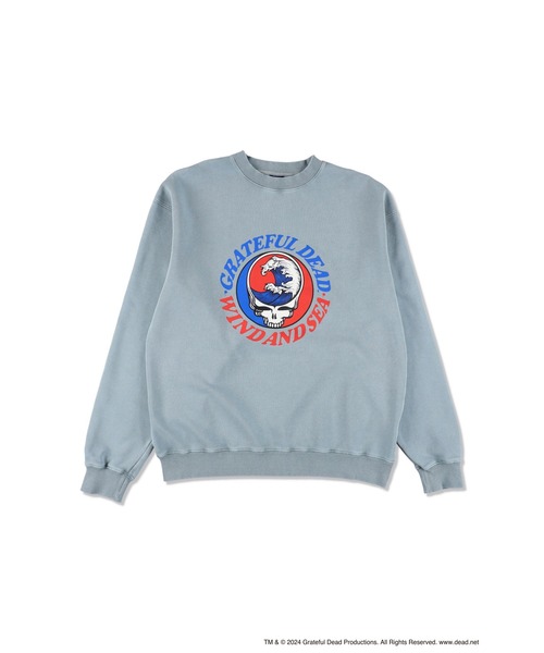 WIND AND SEA（ウィンダンシー）の「Greatfl Dead x WDS Sulfer CrewNeck Sweatshirt（スウェット・メンズ・チャコール/ブルー/ブラック・S/M/L/XL）」の3枚目の写真