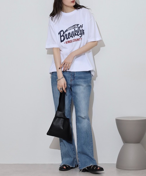 spiritoso(スピリトーゾ)の「spiritoso カレッジアソートプリントTシャツ(Tシャツ/カットソー・メンズ・ホワイト系その他/ホワイト系その他2・M/L)」の4枚目の写真