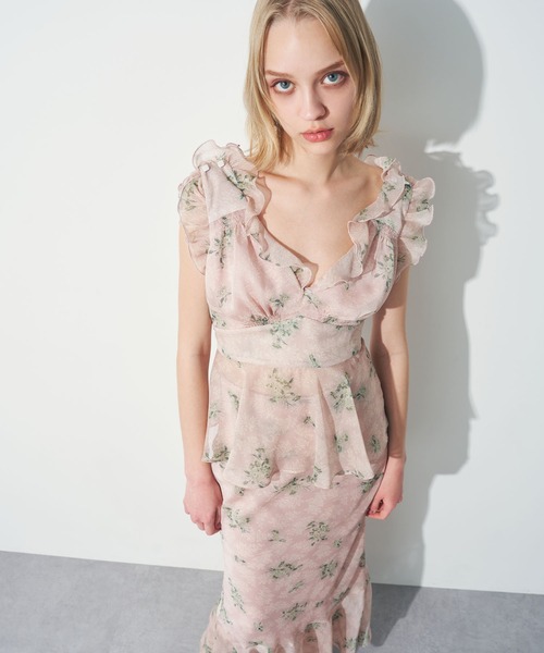 ME COUTURE（ミークチュール）の「エンドレッシーマキシスカート（スカート・レディース・アイボリー/ライトグレー/ピンク・1/0）」の7枚目の写真