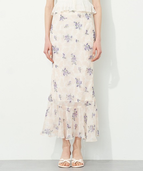 ME COUTURE（ミークチュール）の「エンドレッシーマキシスカート（スカート・レディース・アイボリー/ライトグレー/ピンク・1/0）」の15枚目の写真