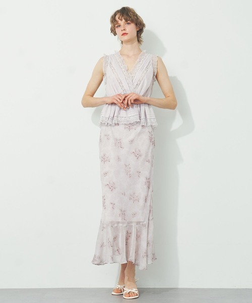 ME COUTURE（ミークチュール）の「エンドレッシーマキシスカート（スカート・レディース・アイボリー/ライトグレー/ピンク・1/0）」の21枚目の写真