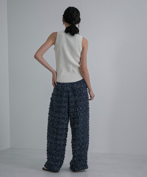 feepur(フェピュール)の「【ハンドウォッシャブル】ヘンリーニットタンク(タンクトップ・レディース・アイボリー/チャコールグレー・MEDIUM)」の12枚目の写真