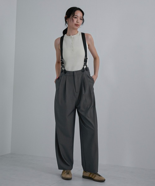 feepur(フェピュール)の「【ハンドウォッシャブル】ヘンリーニットタンク(タンクトップ・レディース・アイボリー/チャコールグレー・MEDIUM)」の16枚目の写真