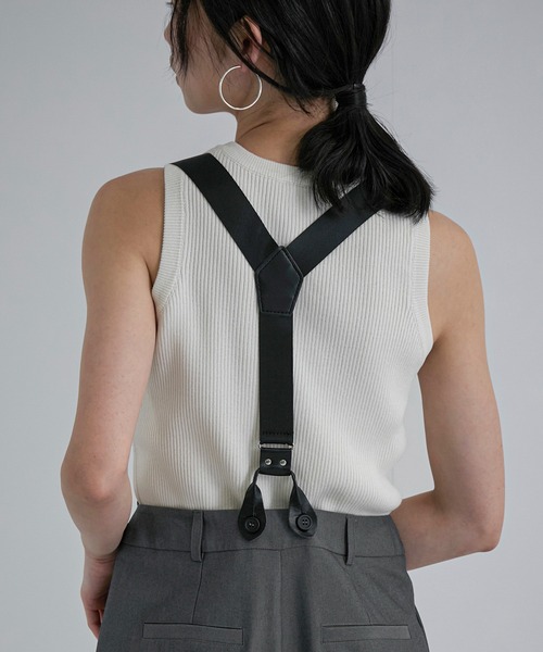 feepur(フェピュール)の「【ハンドウォッシャブル】ヘンリーニットタンク(タンクトップ・レディース・アイボリー/チャコールグレー・MEDIUM)」の18枚目の写真