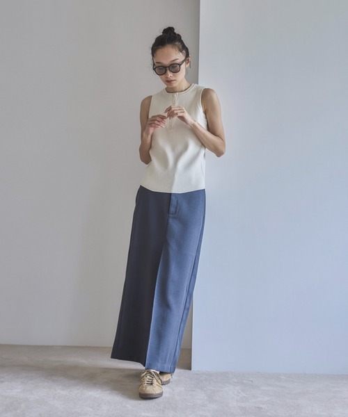 feepur(フェピュール)の「【ハンドウォッシャブル】ヘンリーニットタンク(タンクトップ・レディース・アイボリー/チャコールグレー・MEDIUM)」の19枚目の写真