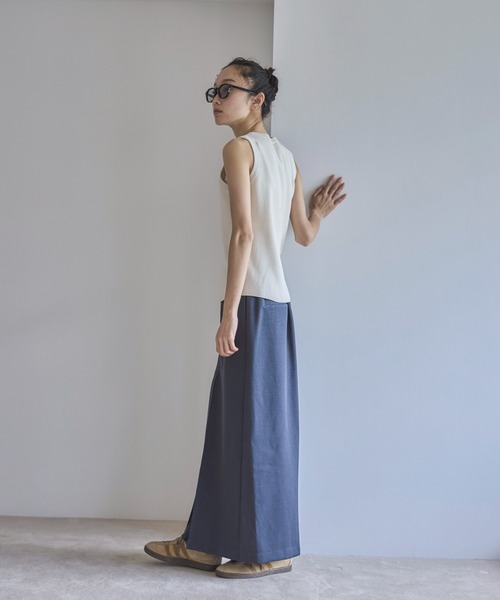 feepur(フェピュール)の「【ハンドウォッシャブル】ヘンリーニットタンク(タンクトップ・レディース・アイボリー/チャコールグレー・MEDIUM)」の21枚目の写真