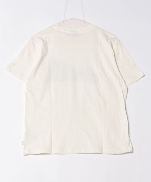 CONVERSE(コンバース)の「【CONVERSE/コンバース】ネップスラブ アーカイブロゴ Tシャツ(Tシャツ/カットソー・レディース・オフホワイト/ブルー・MEDIUM)」の3枚目の写真