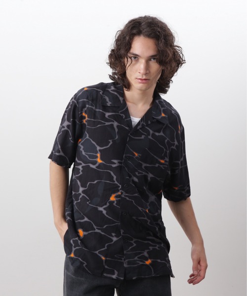 MANASTASH（マナスタッシュ）の「MANASTASH/マナスタッシュ  MHAK LITHUM S/S SHIRTS リチウムショートスリーブシャツ（シャツ/ブラウス・メンズ・オリーブ/グレー/ブラック・XL/L/M/S）」の2枚目の写真