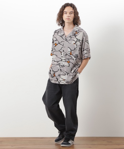 MANASTASH（マナスタッシュ）の「MANASTASH/マナスタッシュ  MHAK LITHUM S/S SHIRTS リチウムショートスリーブシャツ（シャツ/ブラウス・メンズ・オリーブ/グレー/ブラック・XL/L/M/S）」の10枚目の写真