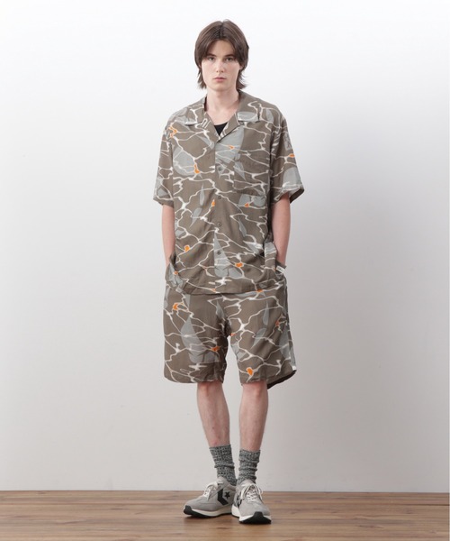 MANASTASH（マナスタッシュ）の「MANASTASH/マナスタッシュ  MHAK LITHUM S/S SHIRTS リチウムショートスリーブシャツ（シャツ/ブラウス・メンズ・オリーブ/グレー/ブラック・XL/L/M/S）」の6枚目の写真
