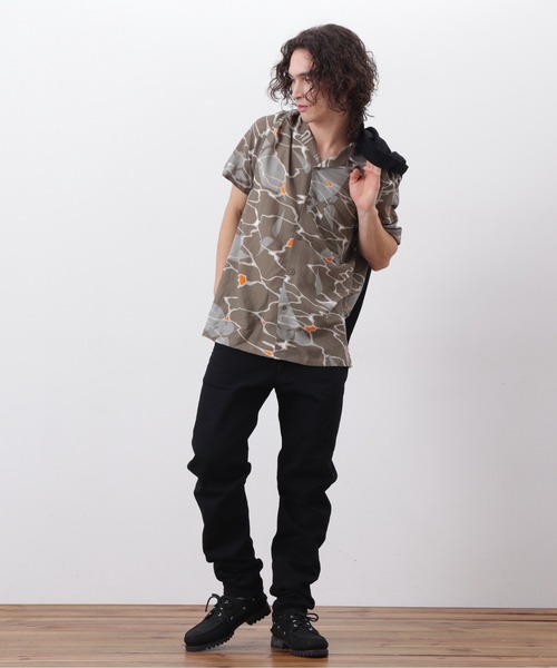 MANASTASH（マナスタッシュ）の「MANASTASH/マナスタッシュ  MHAK LITHUM S/S SHIRTS リチウムショートスリーブシャツ（シャツ/ブラウス・メンズ・オリーブ/グレー/ブラック・XL/L/M/S）」の5枚目の写真