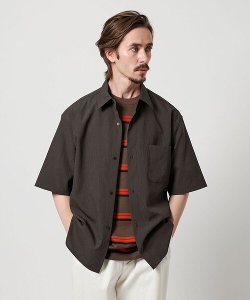 KOMATSU PACK トロピカルバンドカラー　ショートスリーブシャツ UNITED ARROWS LTD. OUTLET｜KOMATSU PACK トロピカル