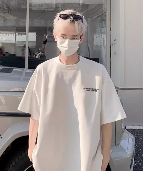 WARAIJOGO（ワライジョウゴ）の「【WARAIJOGO】モノトーンプリントオーバーサイズTシャツ(NEZ)（Tシャツ/カットソー・レディース・ブラック/ホワイト・FREE）」の7枚目の写真
