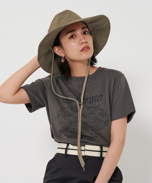 BEAUTY&YOUTH UNITED ARROWS（ビューティーアンドユースユナイテッドアローズ）の「ワイドブリム ハット（ハット・レディース・ブラック/ベージュ・FREE）」の4枚目の写真