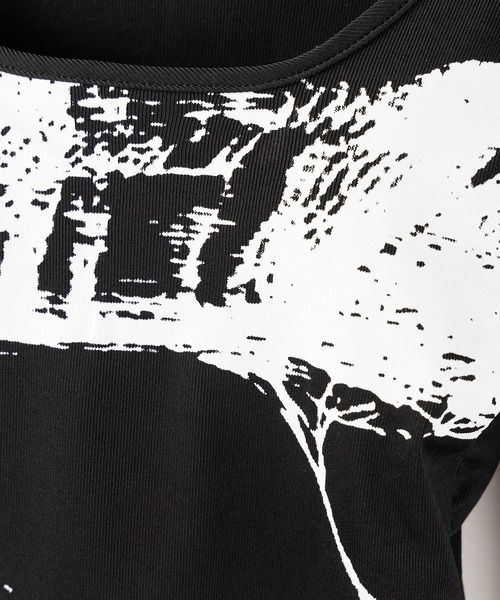 me+em select(ミームセレクト)の「【 2color 】ヴィンテージプリントショートリブTシャツ / vintage print short lib t-shirt(Tシャツ/カットソー・レディース・ブラック/ホワイト・FREE)」の12枚目の写真