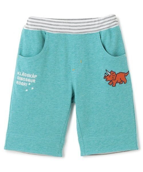 kladskap（クレードスコープ）の「恐竜アップリケ6分丈パンツ（その他パンツ・キッズ・エメラルド/ベージュ・110cm/130cm/80ｃｍ/90cm/100cm/120cm）」の2枚目の写真