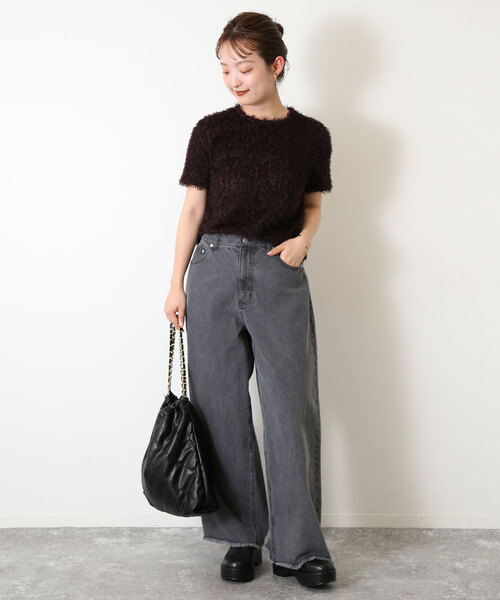 SLOBE IENA（スローブイエナ）の「《追加3》SLOBE キルティングバッグ（トートバッグ・レディース・ブラック・FREE）」の7枚目の写真