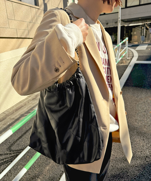 SLOBE IENA（スローブイエナ）の「《追加3》SLOBE キルティングバッグ（トートバッグ・レディース・ブラック・FREE）」の18枚目の写真