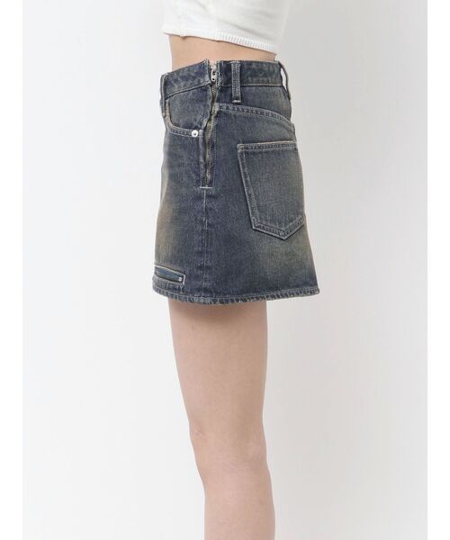 GYDA（ジェイダ）の「GD MOLDスカートライクデニムショートパンツ（デニムスカート・レディース・ライトブルー/インディゴブルー・X-SMALL/SMALL/MEDIUM）」の15枚目の写真