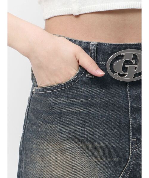 GYDA（ジェイダ）の「GD MOLDスカートライクデニムショートパンツ（デニムスカート・レディース・ライトブルー/インディゴブルー・X-SMALL/SMALL/MEDIUM）」の19枚目の写真