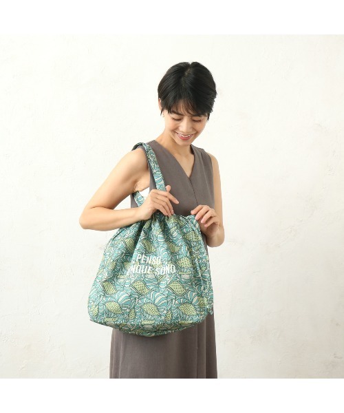 salle de bal（サルデバル）の「polka polka　e.e.p.ラタプリントトート（トートバッグ・レディース・グリーン/オレンジ/ブルー・FREE）」の2枚目の写真