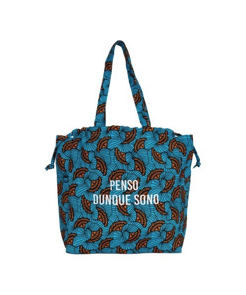 salle de bal（サルデバル）の「polka polka　e.e.p.ラタプリントトート（トートバッグ・レディース・グリーン/オレンジ/ブルー・FREE）」の4枚目の写真