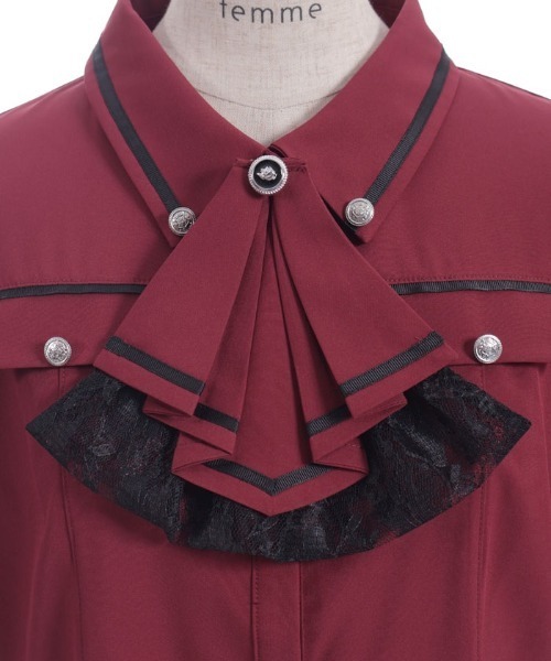 axes femme（アクシーズファム）の「フリルジャボ付配色ライン