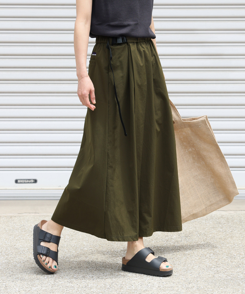 THOUSAND MILE(サウザンドマイル)の「《追加2》【THOUSAND MILE/サウザンドマイル】WAVE ADJUST SKIRT(スカート・レディース・ブラック/カーキ・FREE)」の5枚目の写真