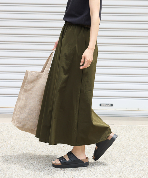 THOUSAND MILE(サウザンドマイル)の「《追加2》【THOUSAND MILE/サウザンドマイル】WAVE ADJUST SKIRT(スカート・レディース・ブラック/カーキ・FREE)」の4枚目の写真