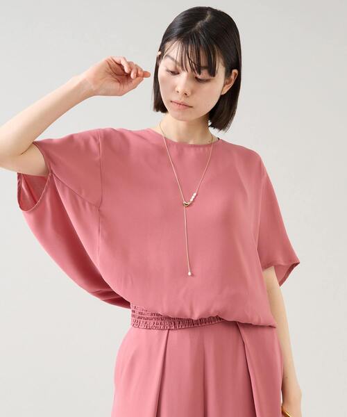 Tiara(ティアラ)の「オリガミブラウス(セットアップ可)(シャツ/ブラウス・レディース・ピンク/グリーン/アイボリー/ブラック・FREE)」の6枚目の写真