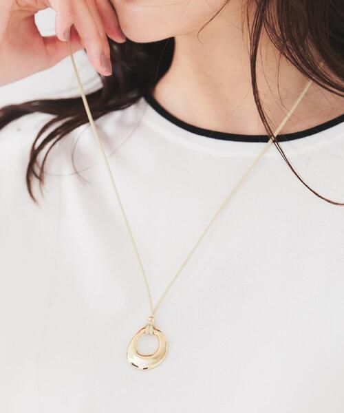 UNTITLED（アンタイトル）の「リングコードトップネックレス（ネックレス・レディース・ゴールド/シルバー・99）」の5枚目の写真