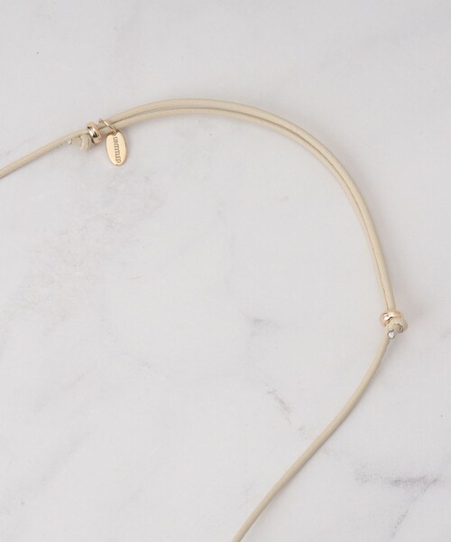 UNTITLED（アンタイトル）の「リングコードトップネックレス（ネックレス・レディース・ゴールド/シルバー・99）」の3枚目の写真