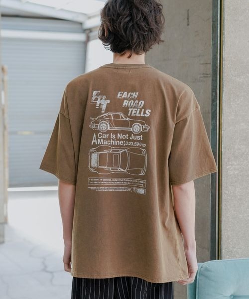 PBLIM（ページボーイリム）の「《UNISEX》モーターカーイラストTシャツ（Tシャツ/カットソー・レディース・ホワイト/ブラック/ブラウン・MEDIUM/LARGE）」の22枚目の写真