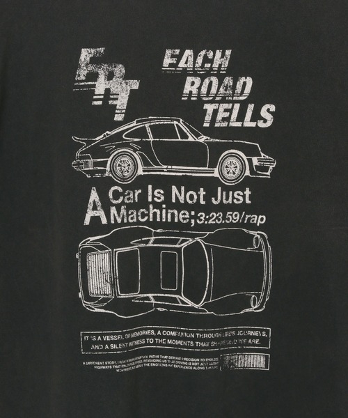 PBLIM（ページボーイリム）の「《UNISEX》モーターカーイラストTシャツ（Tシャツ/カットソー・レディース・ホワイト/ブラック/ブラウン・MEDIUM/LARGE）」の4枚目の写真