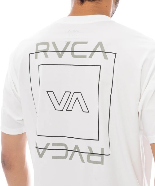 RVCA（ルーカ）の「【RVCA/ルーカ】 25SS ILL ESCAPE SQUARE SFST/水陸両用バックプリント半袖ラッシュガード・サーフT(水着)（ラッシュガード・メンズ・ブラック/ホワイト・LARGE/MEDIUM/SMALL）」の6枚目の写真