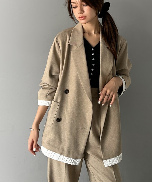 セール】【mily bilet】ゆるっと大人見え。バルーンフリルレイヤード