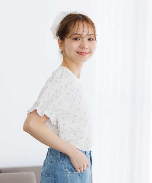 ブラウス シャツ バブルブルームトップ2 レディース セール】バブルブルームトップ2（シャツ/ブラウス）｜flower