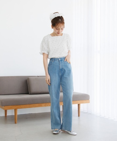 flower(フラワー)の「バブルブルームトップ2(シャツ/ブラウス・レディース・パープル/ピンク・FREE)」の5枚目の写真