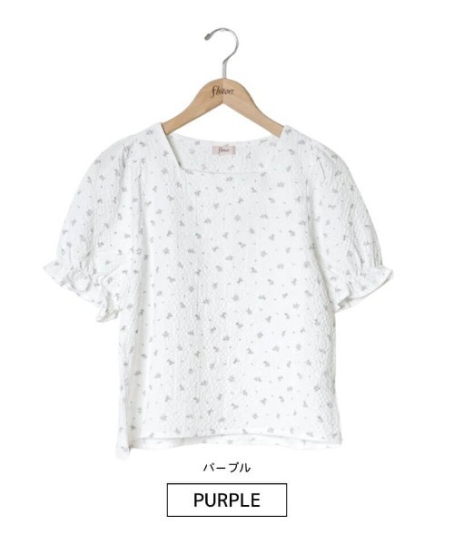 flower(フラワー)の「バブルブルームトップ2(シャツ/ブラウス・レディース・パープル/ピンク・FREE)」の15枚目の写真