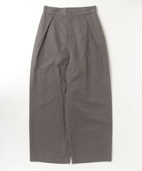 DROIT BELLO（ドロイトベロ）の「DROIT BELLO（ドロイトベロ）綿麻ハイウエストタックパンツ（その他パンツ・レディース・チャコールグレー/アイボリー・S/M）」の10枚目の写真