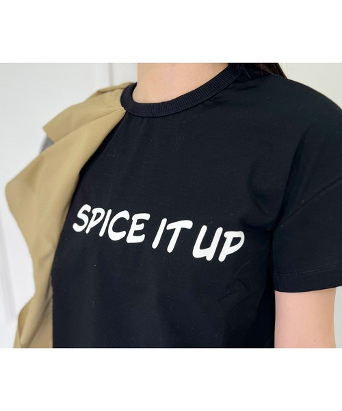 mien（ミアン）の「【mien別注】プリントフリルTee（Tシャツ/カットソー・レディース・ブラック/オフホワイト・38）」の17枚目の写真