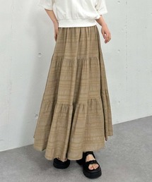 シアーシャーリングティアードスカート