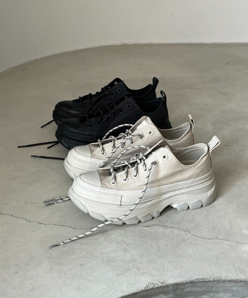 CONVERSE(コンバース)の「【CONVERSE】ALL STAR(R)TREKWAVE CS OX(スニーカー・レディース・ライトグレー/ブラック・24.5/24/23.5/23)」の9枚目の写真