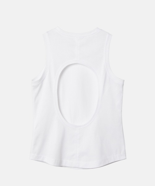 LE CIEL BLEU（ルシェルブルー）の「タンクサークルカットアウト / Tank Circle Cut Out（Tシャツ/カットソー・レディース・ホワイト/カーキ/ブラック・36/38）」の4枚目の写真