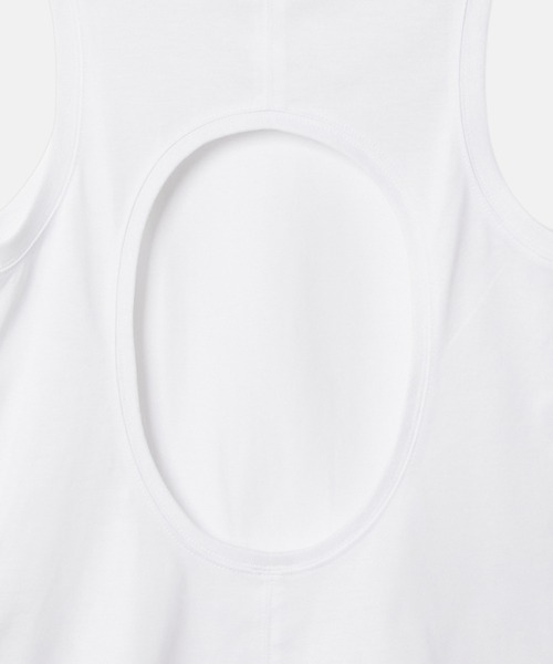 LE CIEL BLEU（ルシェルブルー）の「タンクサークルカットアウト / Tank Circle Cut Out（Tシャツ/カットソー・レディース・ホワイト/カーキ/ブラック・36/38）」の6枚目の写真